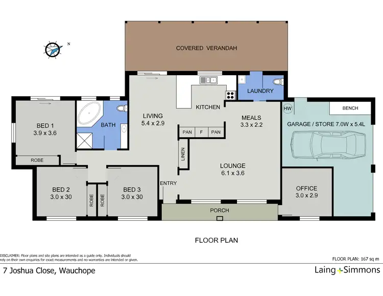 Floorplan of Homely house listing, 7 Joshua Close, Wauchope NSW 2446