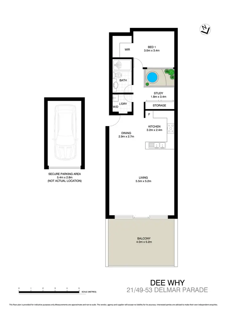 Floorplan of Homely apartment listing, 21/49-53 Delmar Parade, Dee Why NSW 2099