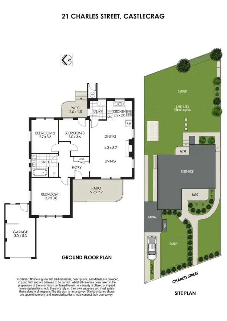 Floorplan of Homely house listing, 21 Charles Street, Castlecrag NSW 2068
