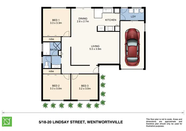 Floorplan of Homely villa listing, 5/20 Lindsay Street, Wentworthville NSW 2145