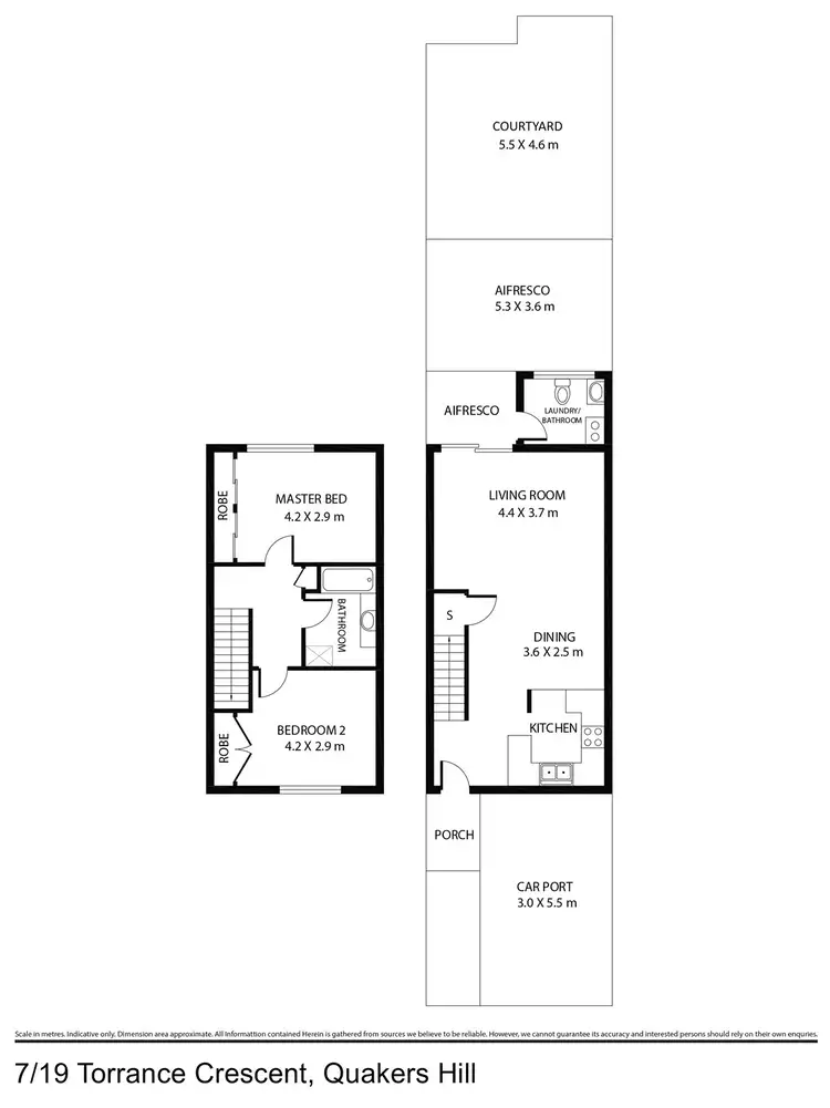 Floorplan of Homely townhouse listing, 7/19 Torrance Cres, Quakers Hill NSW 2763