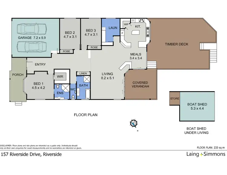 Floorplan of Homely house listing, 157 Riverside Drive, Port Macquarie NSW 2444