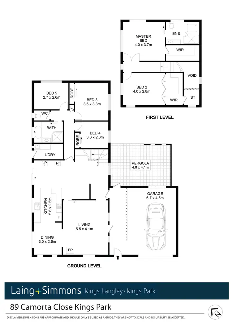 Floorplan of Homely house listing, 89 Camorta Close, Kings Park NSW 2148