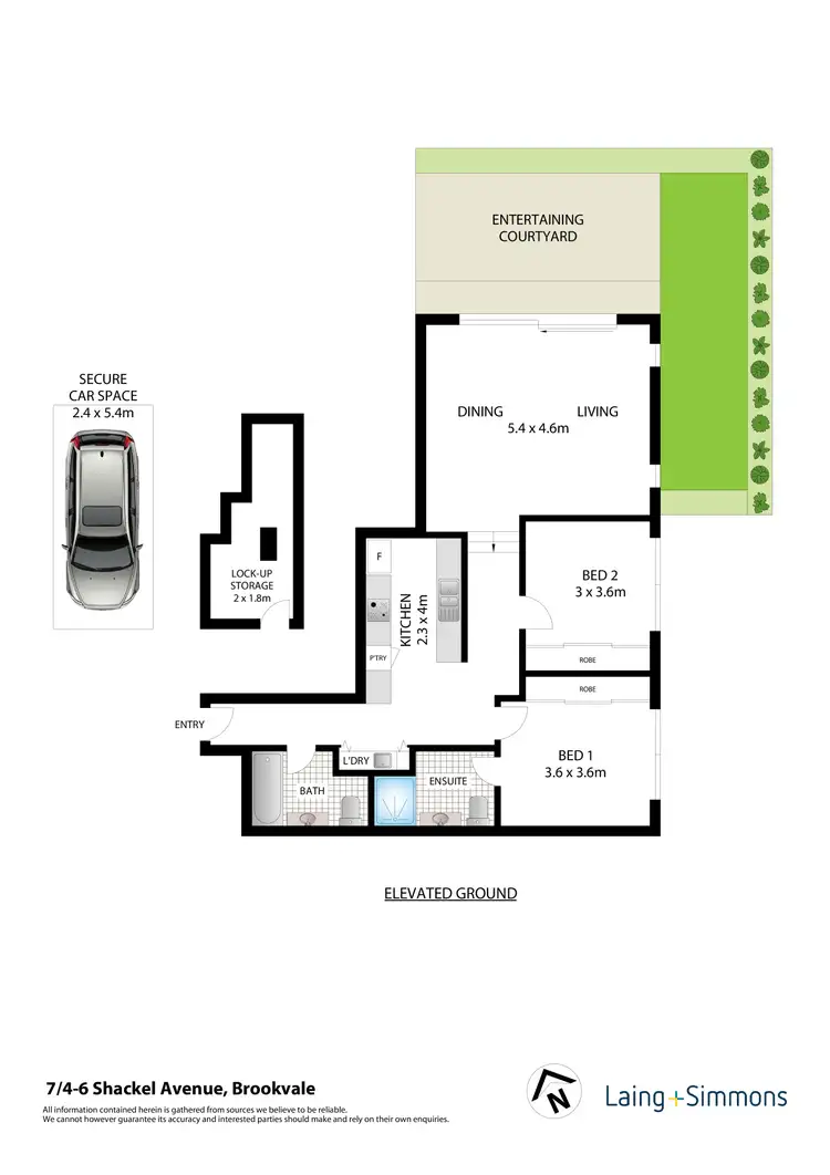 Floorplan of Homely apartment listing, 7/4-6 Shackel Avenue, Brookvale NSW 2100