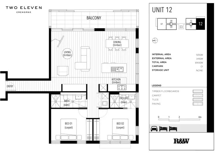 Floorplan of Homely apartment listing, 12/211 Military Road, Cremorne NSW 2090