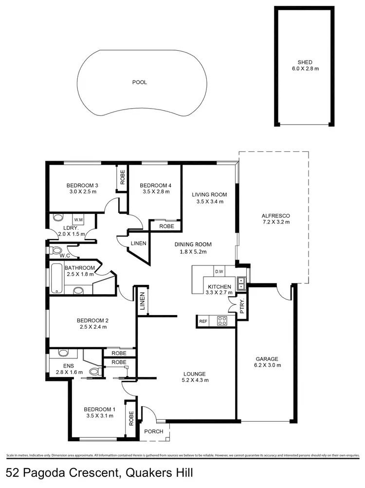 Floorplan of Homely house listing, 52 Pagoda Crescent, Quakers Hill NSW 2763