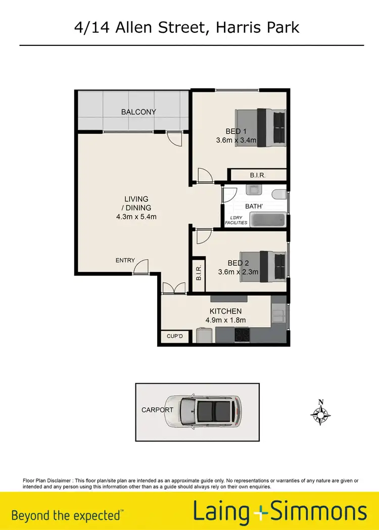 Floorplan of Homely unit listing, 4/14-16 Allen Street, Harris Park NSW 2150