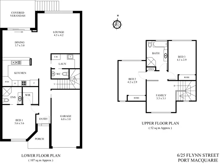 Floorplan of Homely unit listing, 6/25 Flynn Street, Port Macquarie NSW 2444