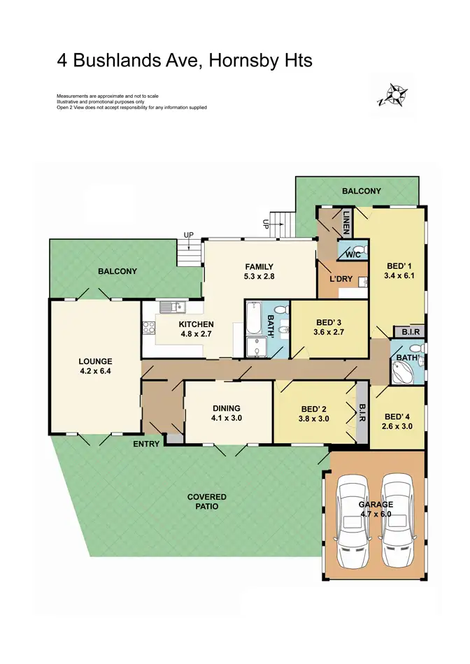 Floorplan of Homely house listing, 4 Bushlands Avenue, Hornsby Heights NSW 2077