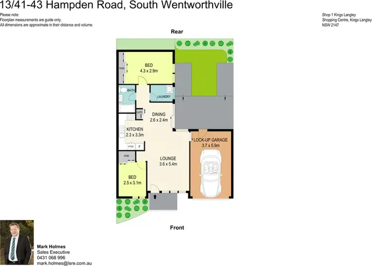 Floorplan of Homely villa listing, 13/41-43 Hampden Road, South Wentworthville NSW 2145