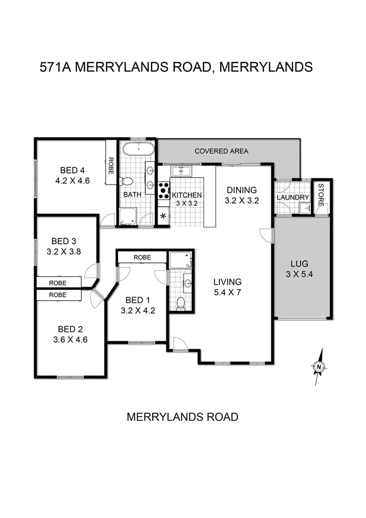 Floorplan of Homely house listing, 571a Merrylands Road, Merrylands NSW 2160