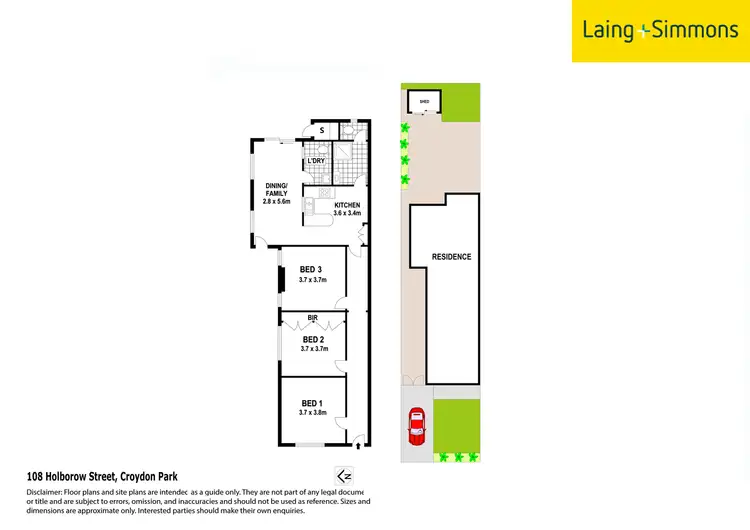 Floorplan of Homely house listing, 108 Holborow St, Croydon Park NSW 2133