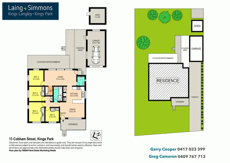 Floorplan of Homely house listing, 13 Cobham street, Kings Park NSW 2148