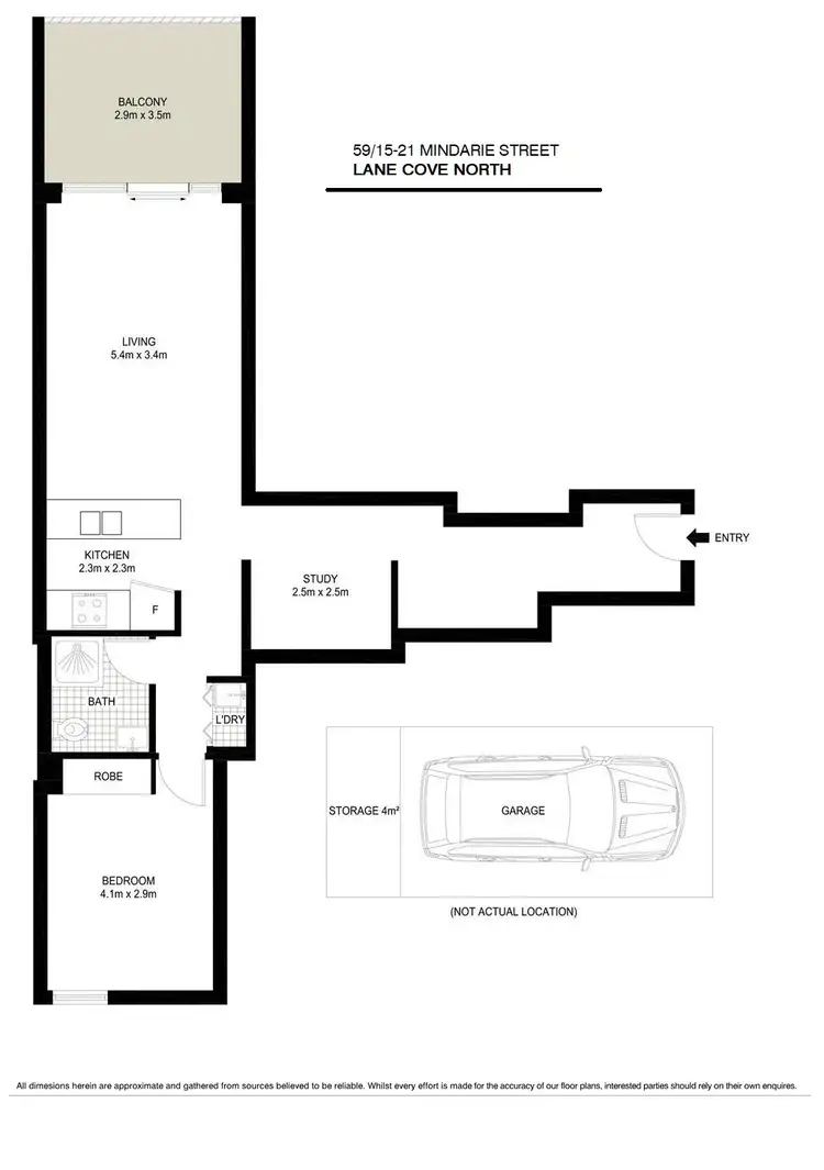 Floorplan of Homely apartment listing, 59/15-21 Mindarie Street, Lane Cove NSW 2066