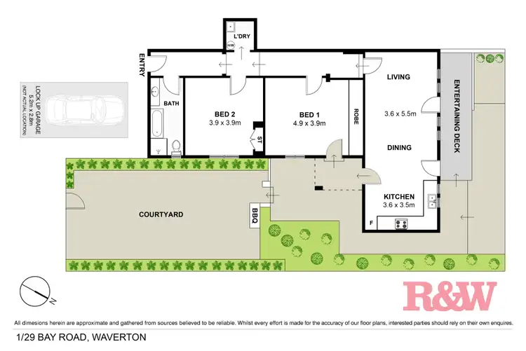 Floorplan of Homely apartment listing, 1/29 Bay Road, Waverton NSW 2060