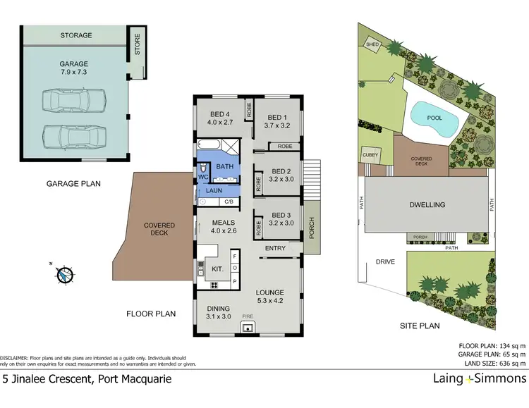 Floorplan of Homely house listing, 5 Jinalee Crescent, Port Macquarie NSW 2444