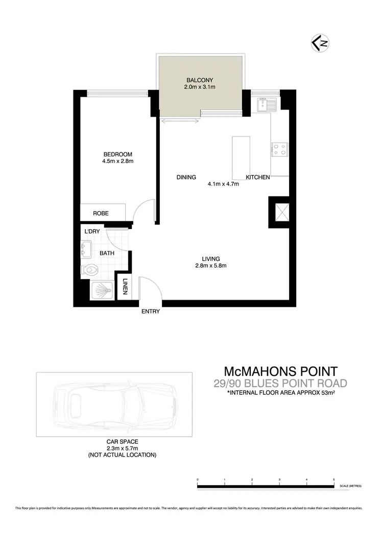 Floorplan of Homely unit listing, 29/90 Blues Point Road, Mcmahons Point NSW 2060