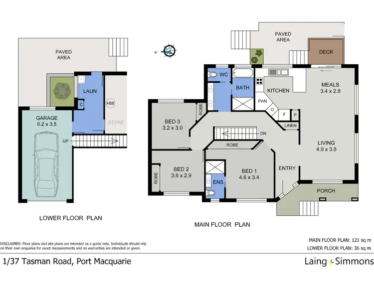 Floorplan of Homely semi-detached listing, 1/37 Tasman Road, Port Macquarie NSW 2444
