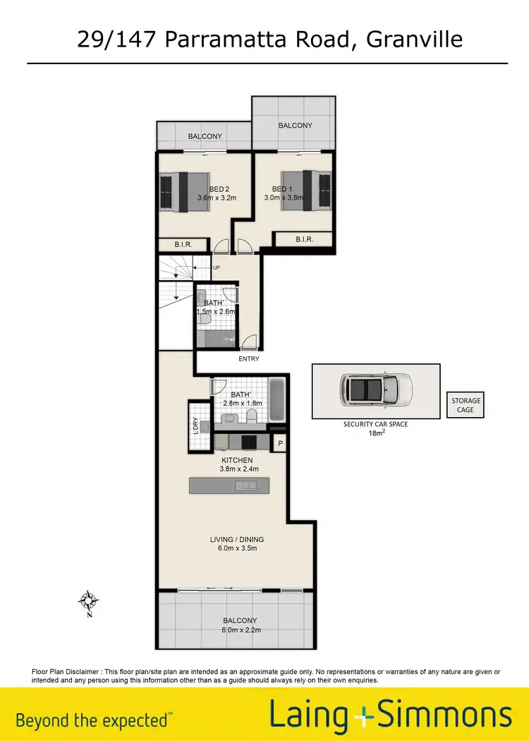 Floorplan of Homely unit listing, 29/147 Parramatta Road, Granville NSW 2142
