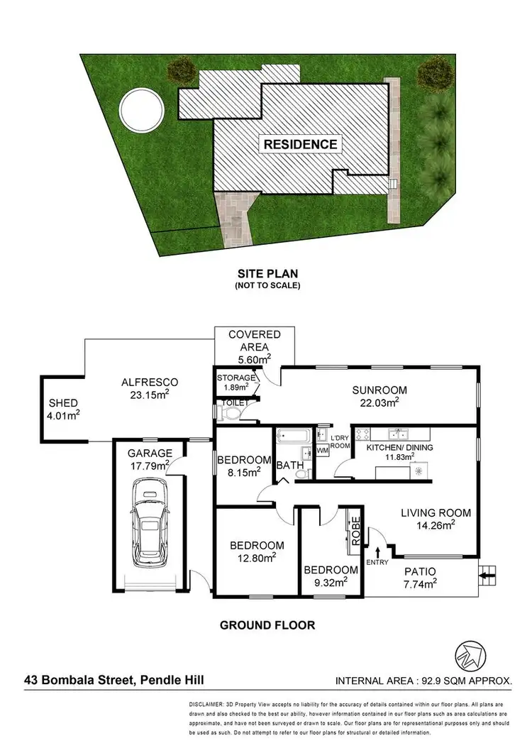 Floorplan of Homely house listing, 43 Bombala Street, Pendle Hill NSW 2145