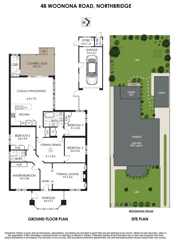 Floorplan of Homely house listing, 48 Woonona Road, Northbridge NSW 2063