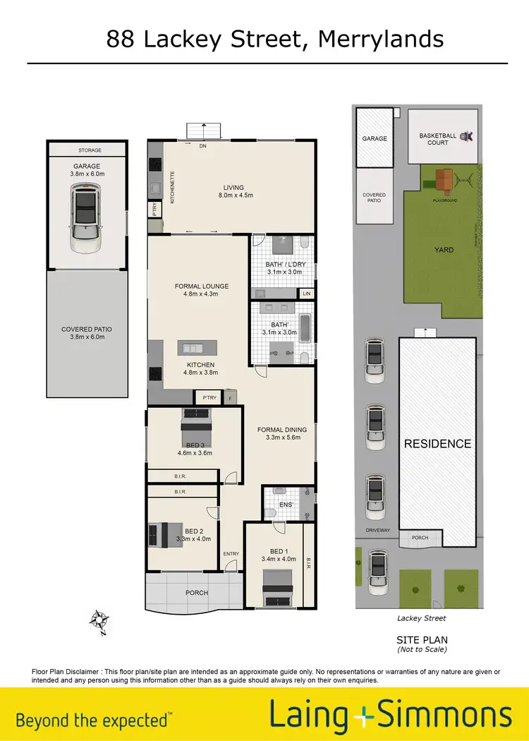 Floorplan of Homely house listing, 88 Lackey Street, Merrylands NSW 2160