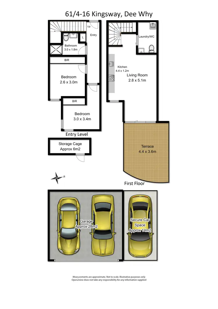 Floorplan of Homely apartment listing, 61/4-16 Kingsway, Dee Why NSW 2099