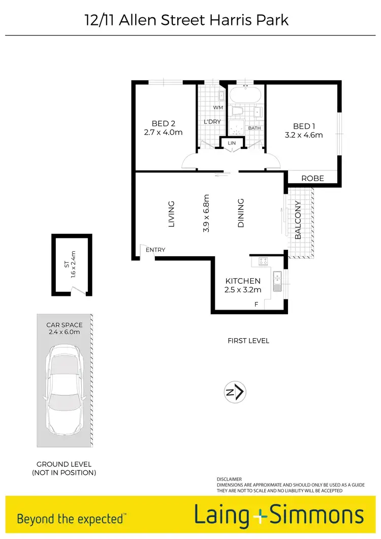 Floorplan of Homely unit listing, 12/11 Allen Street, Harris Park NSW 2150