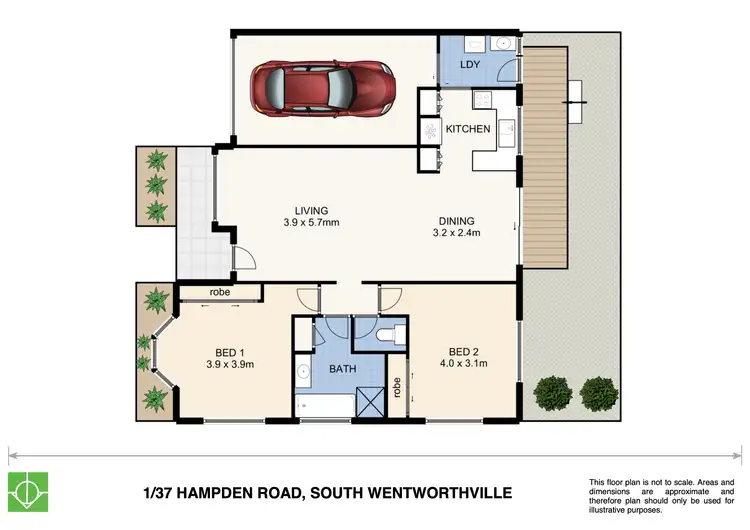 Floorplan of Homely villa listing, 1/37 Hampden Road, South Wentworthville NSW 2145