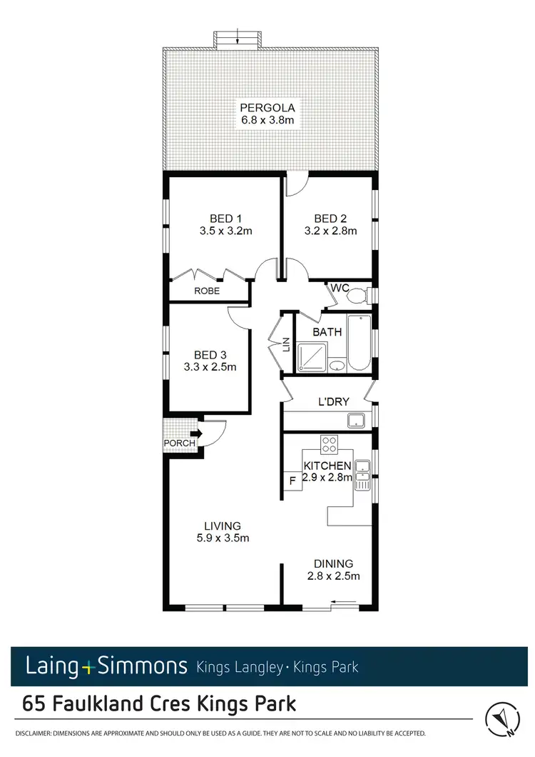 Floorplan of Homely house listing, 65 Faulkland Cres, Kings Park NSW 2148
