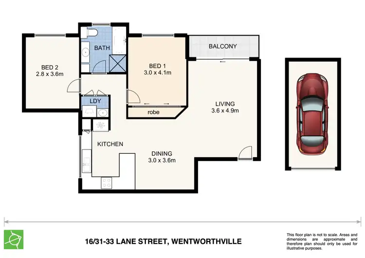Floorplan of Homely unit listing, 16/31-33 Lane Street, Wentworthville NSW 2145