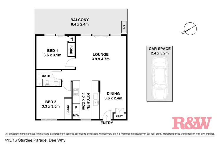 Floorplan of Homely apartment listing, 413/16-22 Sturdee Parade, Dee Why NSW 2099