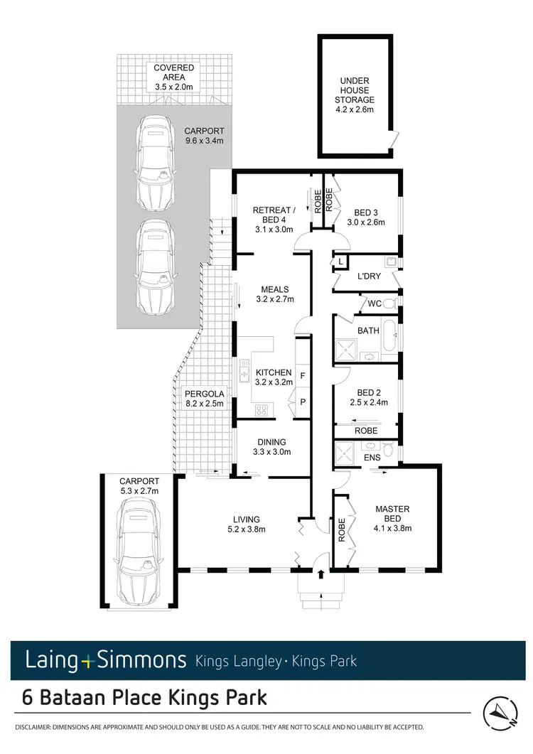 Floorplan of Homely house listing, 6 Bataan Place, Kings Park NSW 2148