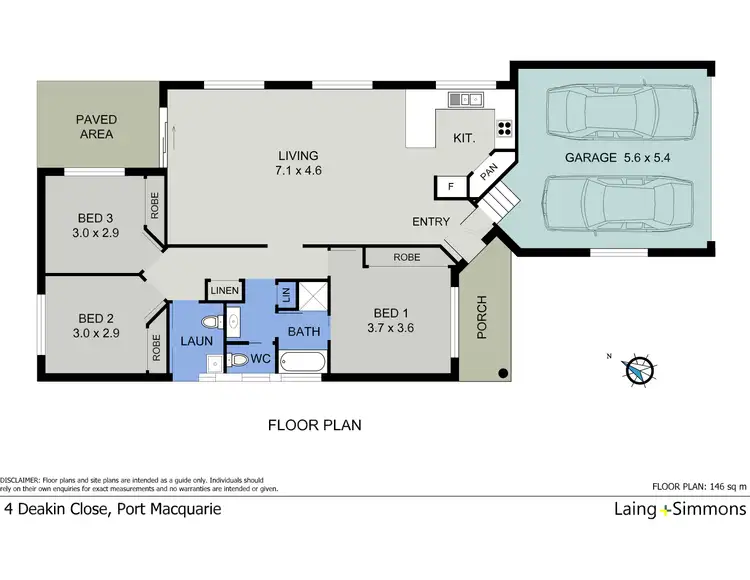 Floorplan of Homely house listing, 4 Deakin Close, Port Macquarie NSW 2444