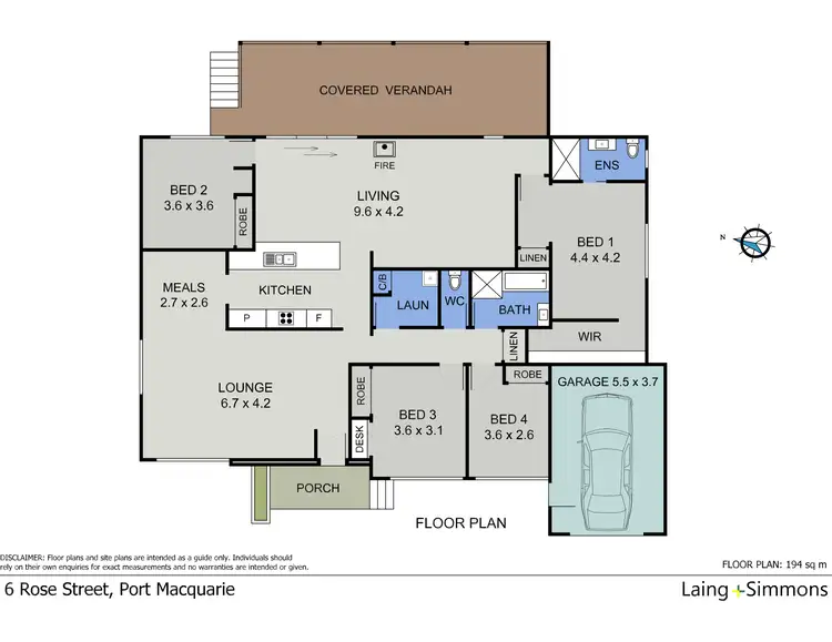 Floorplan of Homely house listing, 6 Rose Street, Port Macquarie NSW 2444