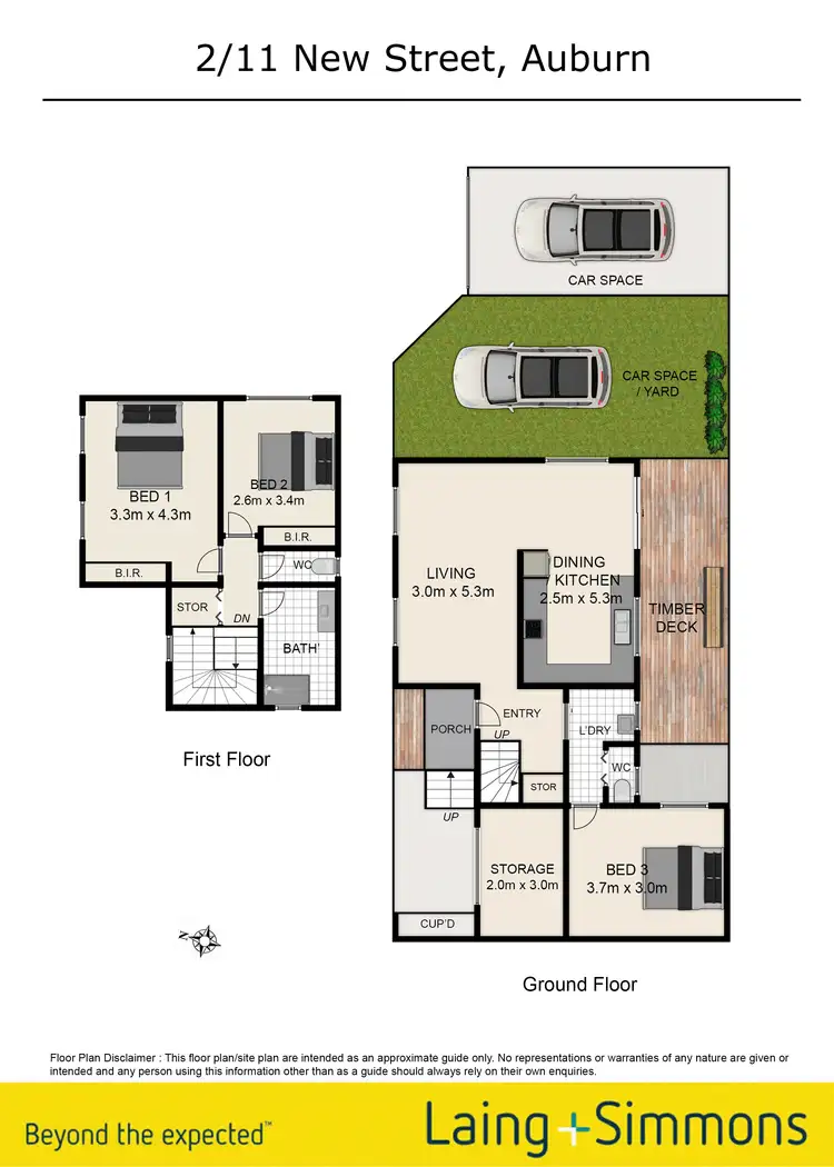 Floorplan of Homely townhouse listing, 2/11 New Street, Auburn NSW 2144