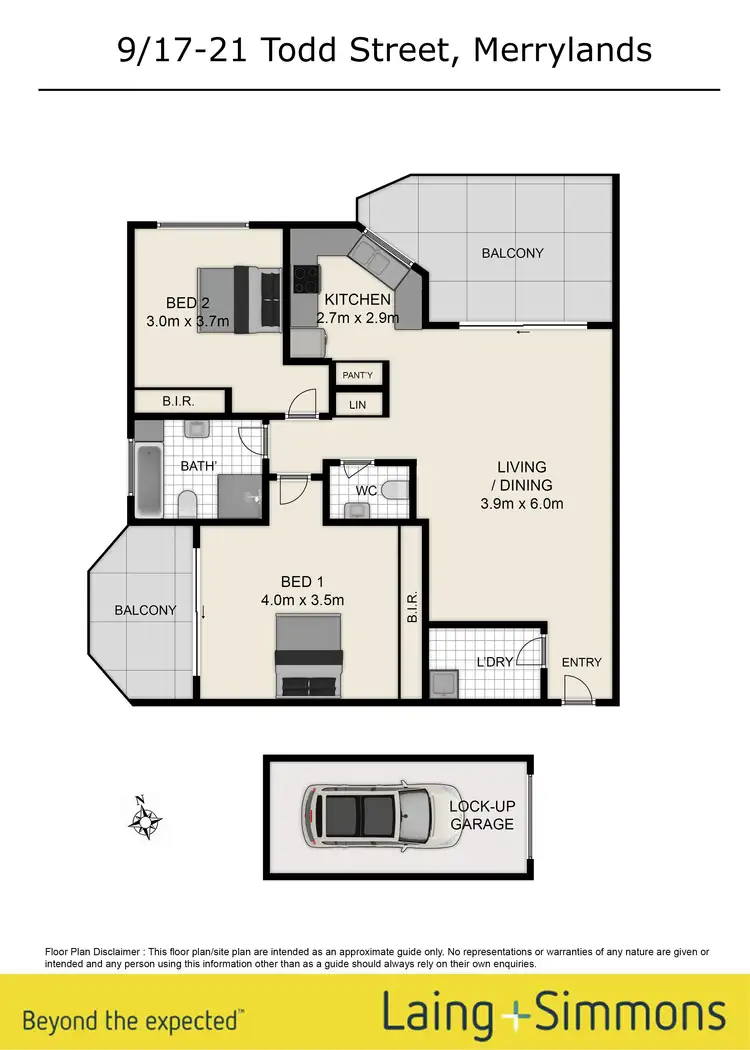 Floorplan of Homely unit listing, 9/17-21 Todd Street, Merrylands NSW 2160