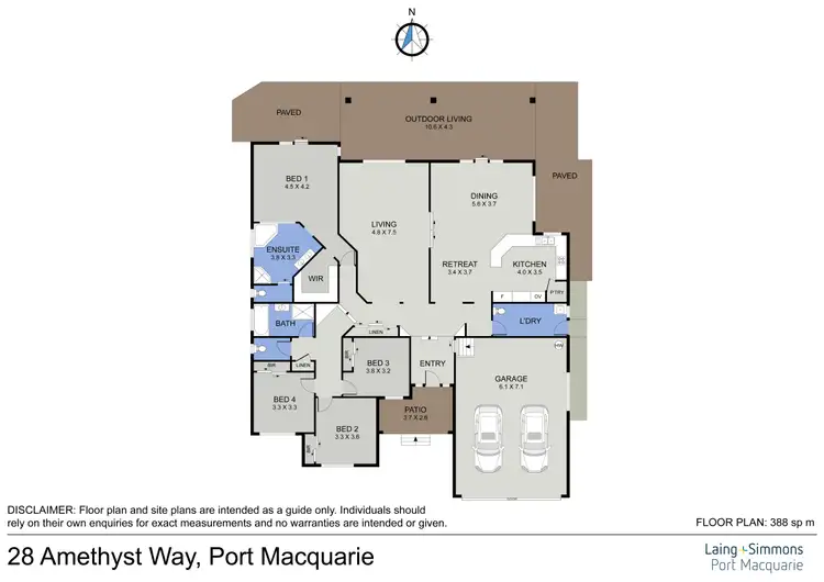 Floorplan of Homely house listing, 28 Amethyst Way, Port Macquarie NSW 2444