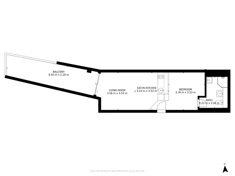 Floorplan of Homely apartment listing, 2/19A Young Street, Neutral Bay NSW 2089