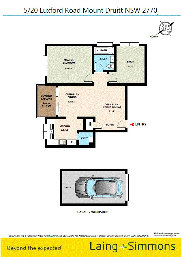Floorplan of Homely unit listing, 5/20 Luxford Road, Mount Druitt NSW 2770
