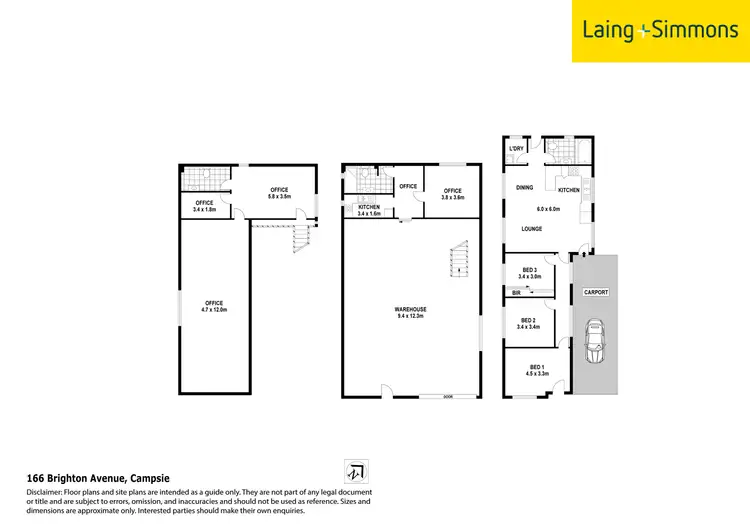 Floorplan of Homely house listing, 166 Brighton Ave, Campsie NSW 2194