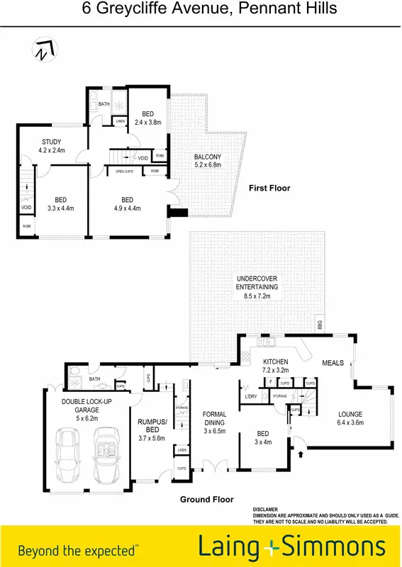 Floorplan of Homely house listing, 6 Greycliffe Avenue, Pennant Hills NSW 2120