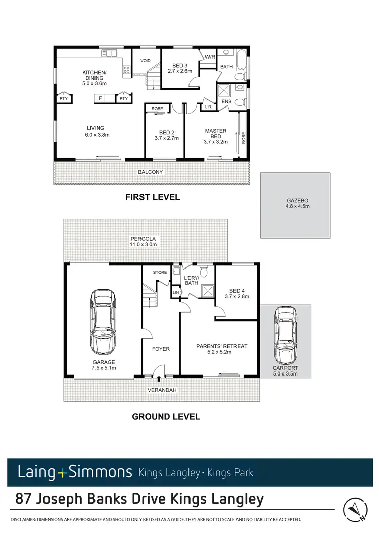 Floorplan of Homely house listing, 87 Joseph Banks Dr, Kings Langley NSW 2147