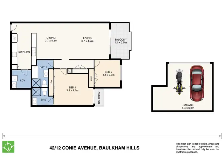 Floorplan of Homely unit listing, 42/12-18 Conie Avenue, Baulkham Hills NSW 2153