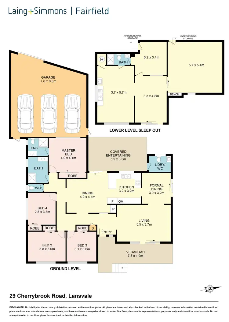 Floorplan of Homely house listing, 29 Cherrybrook Rd, Lansvale NSW 2166