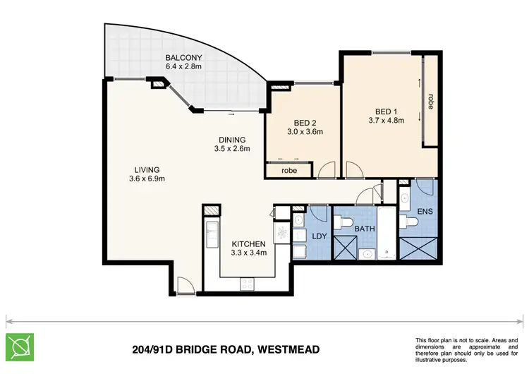 Floorplan of Homely unit listing, 204/91D Bridge Road, Westmead NSW 2145