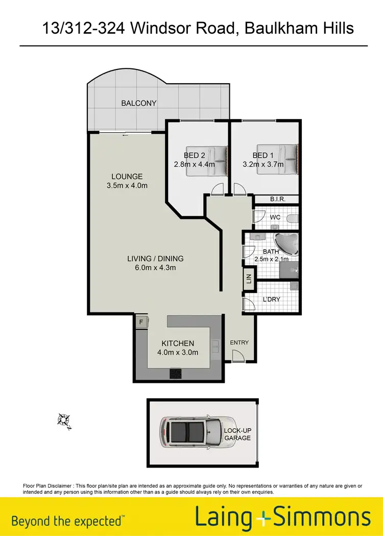 Floorplan of Homely unit listing, 13/312 Windsor Road, Baulkham Hills NSW 2153