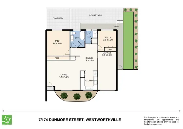 Floorplan of Homely villa listing, 7/174 Dunmore Street, Wentworthville NSW 2145
