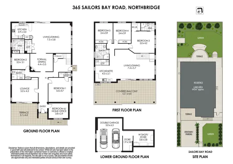 Floorplan of Homely house listing, 365 Sailors Bay Road, Northbridge NSW 2063