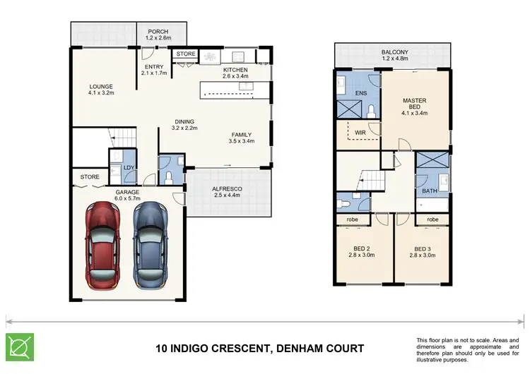Floorplan of Homely house listing, 10 Indigo Crescent, Denham Court NSW 2565